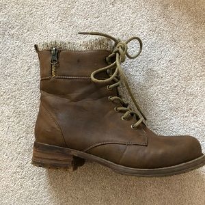 Steve Madden Trudie Lace-Up Boots, Size 40